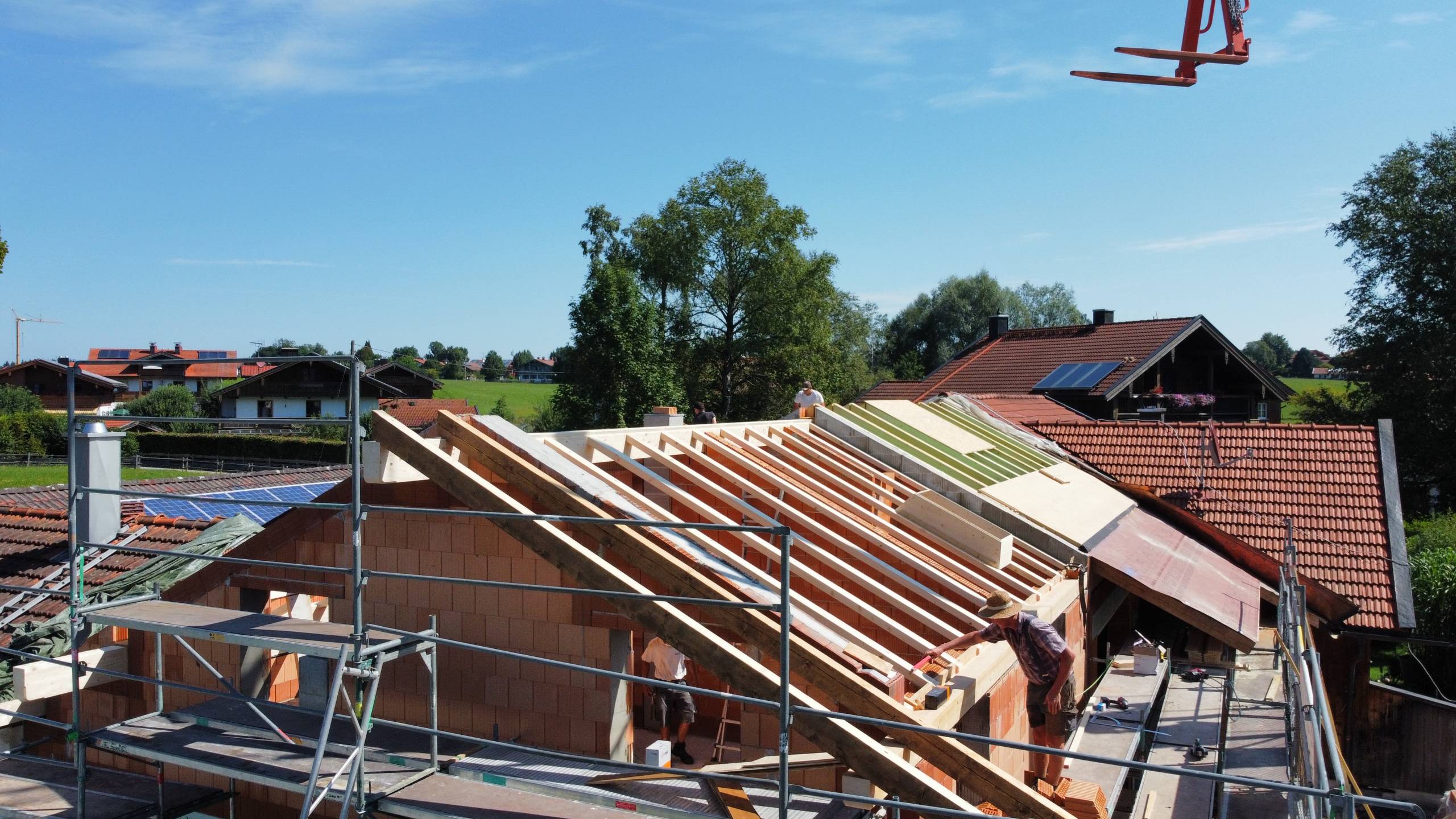 Neubau eines Wohnhauses mit Werkstatt in Reichersbeuern